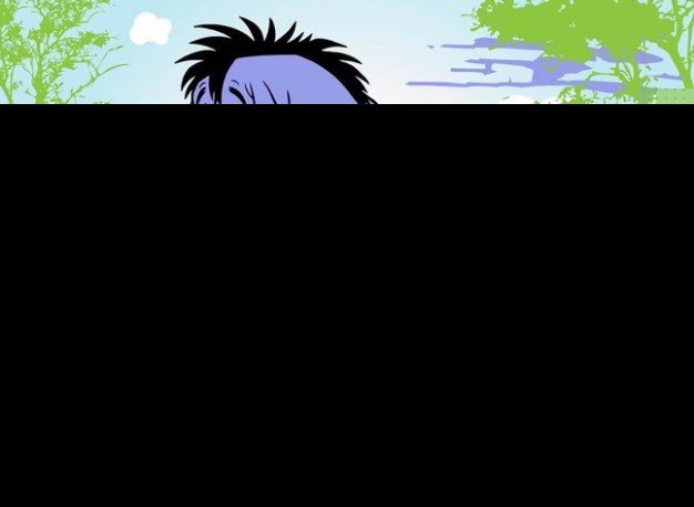 Eeyore character Sad donkey cartoon of Winnie pooh