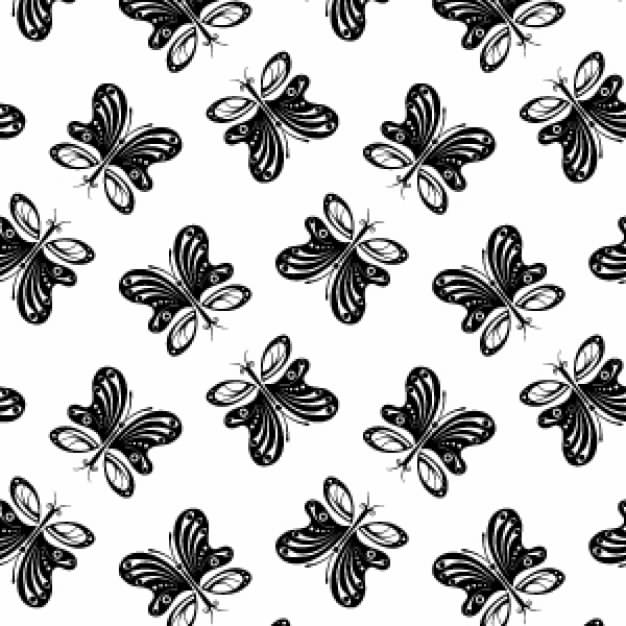 Pattern with simple Butterfly