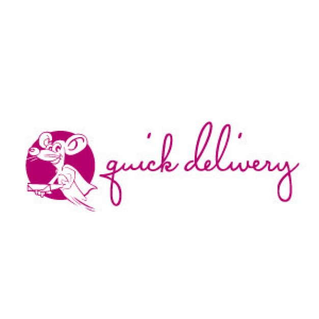 Quick delivery pink letters with mouse icon in side