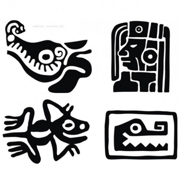 Abstract creative mayan traditional design