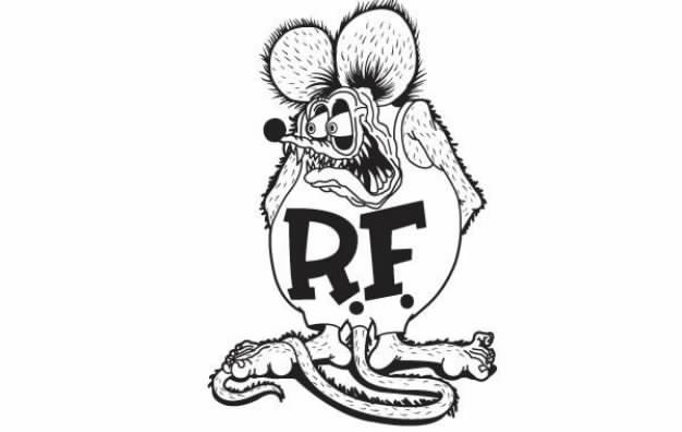 Rat fink clip art with big  abdomen