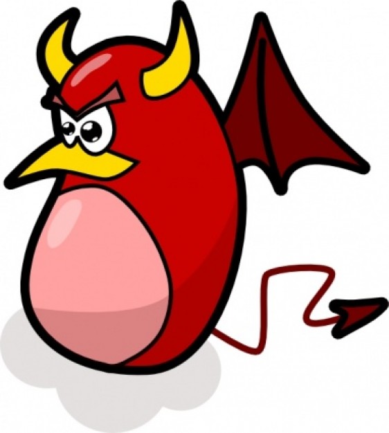 red devil clip art with white background