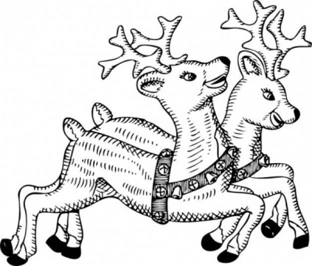reindeer clip art with white background