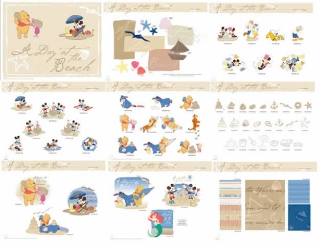 the disney the style scene with Mickey mouse Pooh Sailboat,