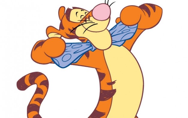 Tiger with tie from pooh