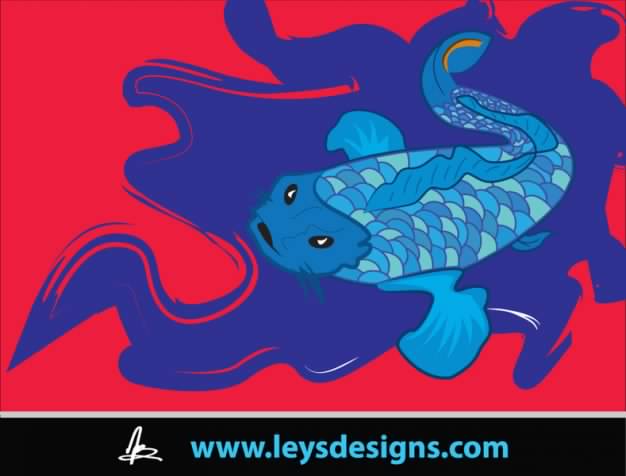 Koi oriental blue fish Chinese giant salamander