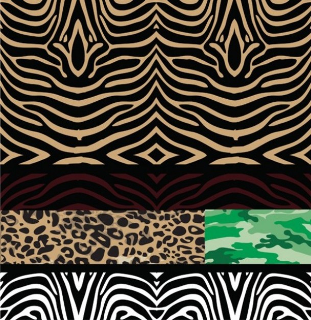 Seamless patterns wild animal like Zebra backgrounds