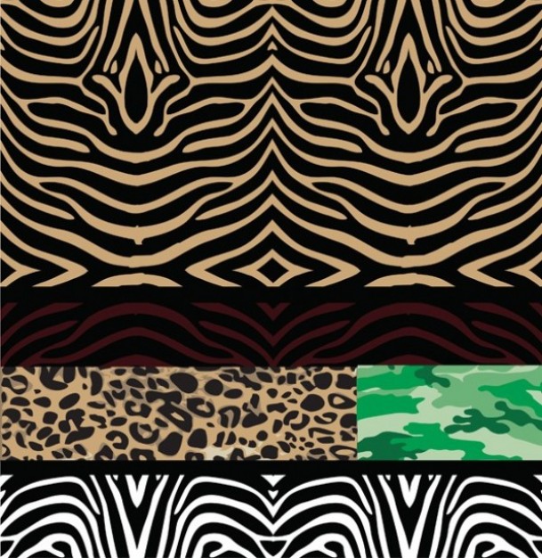 Seamless patterns wild animal like Zebra backgrounds