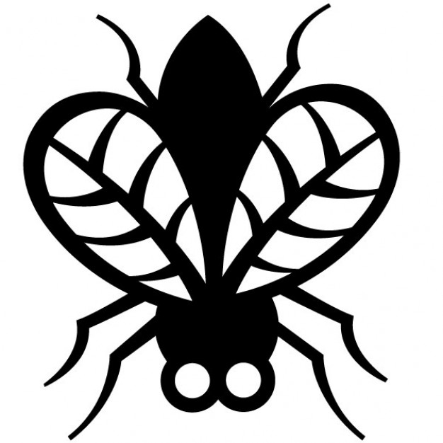fly clipart black and white - photo #35