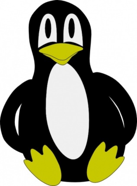 yet another penguin sitting clip art