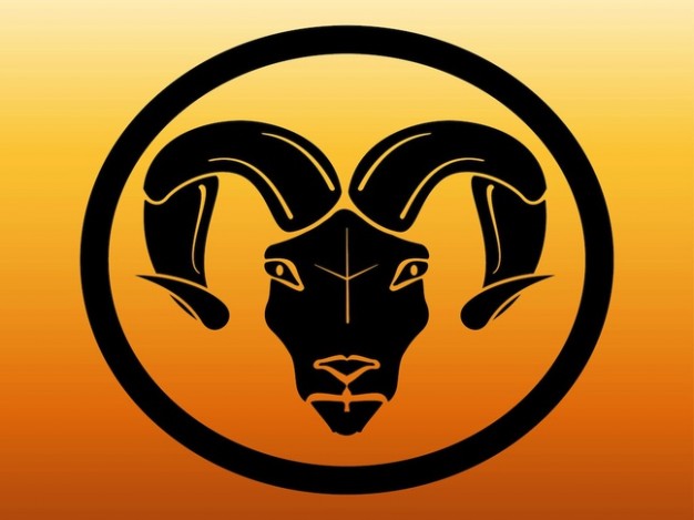 the zodiac sign aries cycle icon