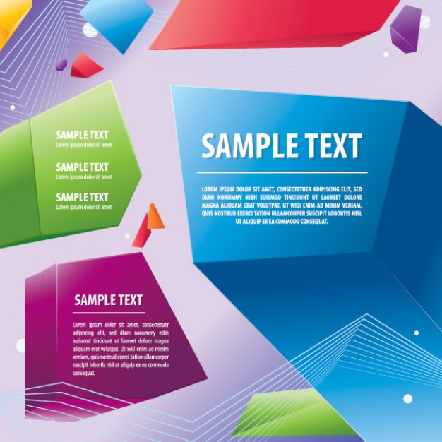 Poster colorful Graphics prisms graphic about Templates Shopping