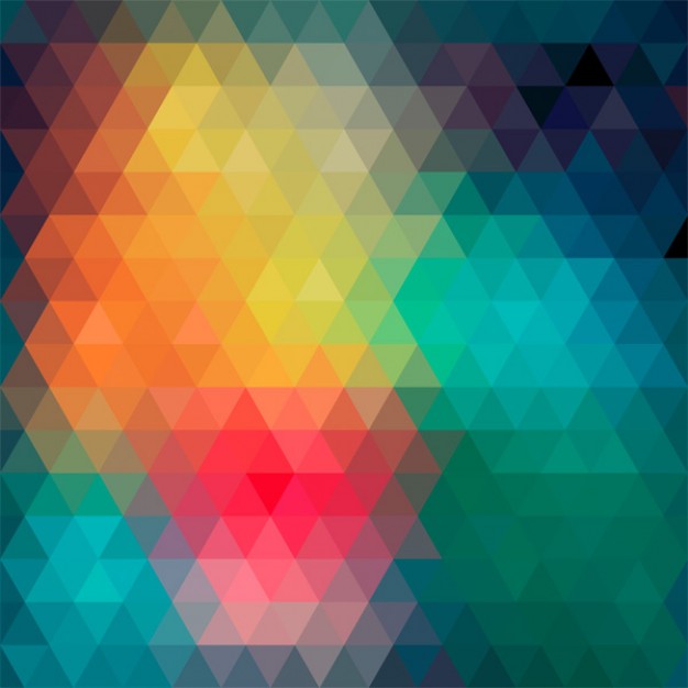 abstract background with colorful triangles