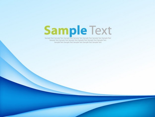 abstract blue wave of template design