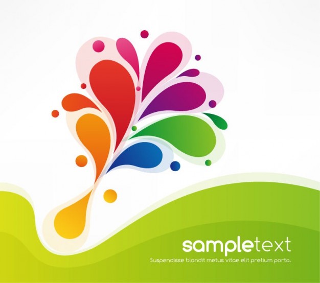 abstract Floral design Graphics colorful floral design background about art Crafts