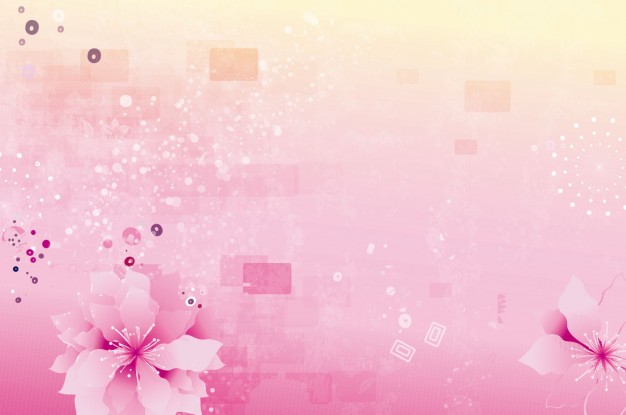 abstract pink flowers background