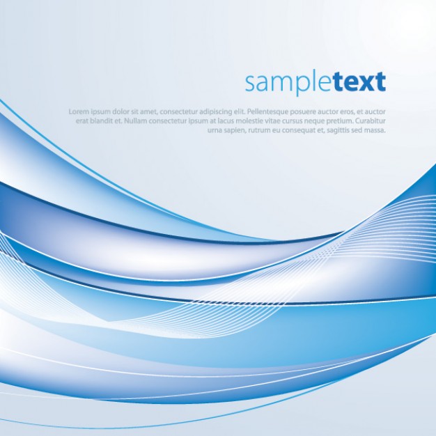 blue wave abstract template for business design