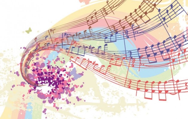 circle,Euclidean vector vectors Arts colorful musical notes about Dot product