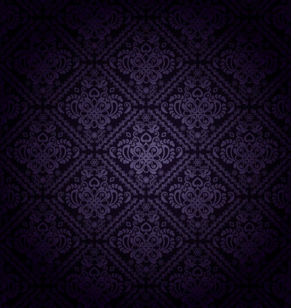 classic dark purple pattern with floral