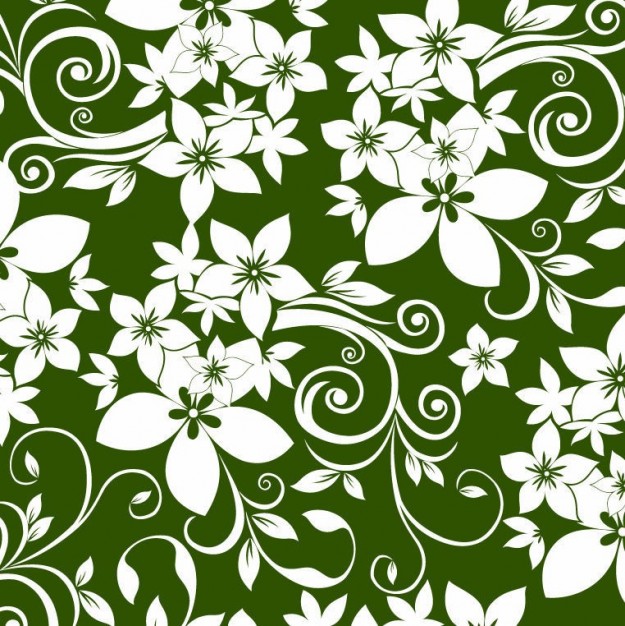 Design white floral Flowers ornament on green background about Oregon State