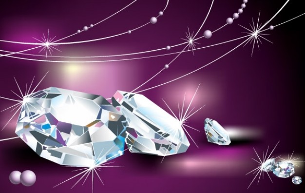 diamond cool material with purple background