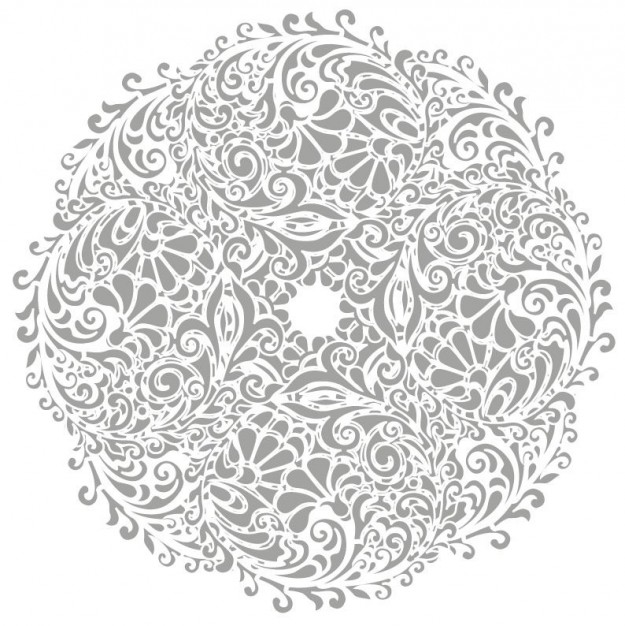 floral round ball illustration
