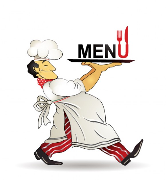 funny Chef restaurant menu design material chef about Business Restaurant