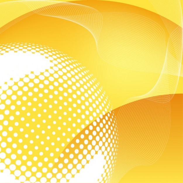 graphic abstract Halftone yellow background about Apple Vector Based