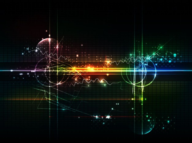Graphics abstract Shopping futuristic background art about night city