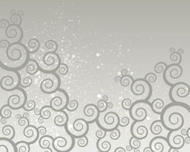 gray floral swirl background