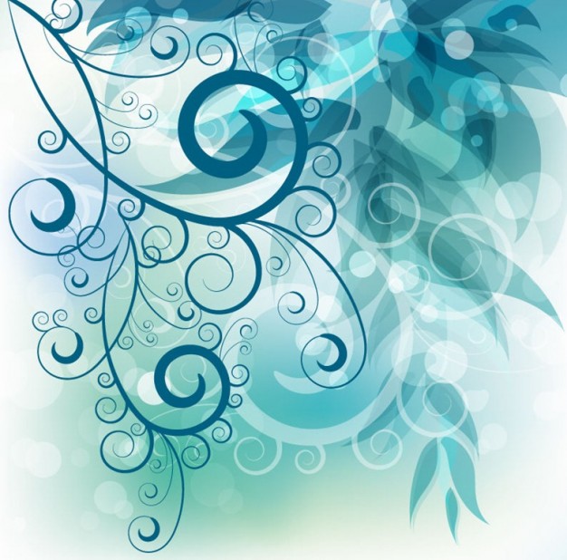 green Graphics abstract Programming swirl floral background graphic about Land of Israel Kiddush