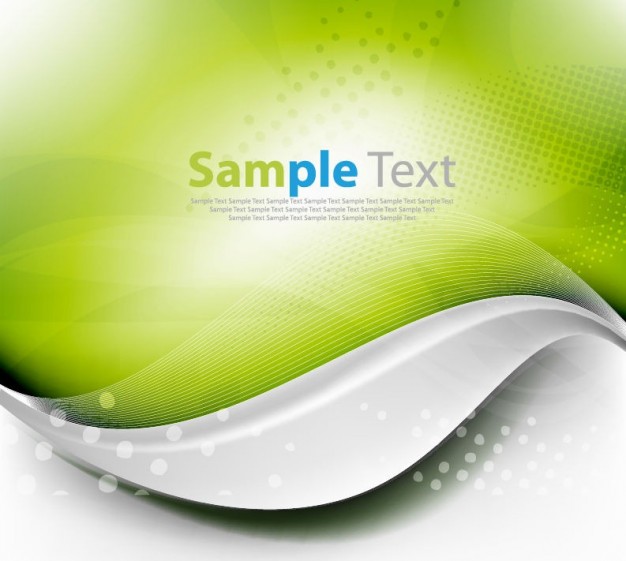 green light on white wave background graphic