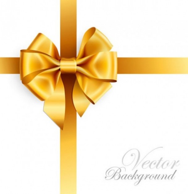 luxurious gift with Glossy gold ribbon