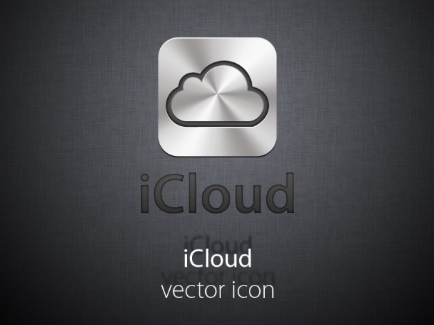 metal Apple icloud icon about Macintosh IPhone