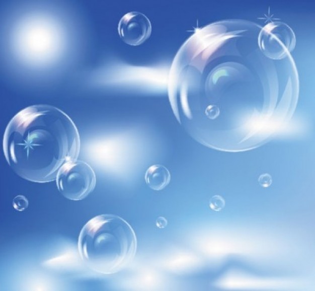 misc Water bubbles blue sky cute fine beautiful water clouds bright about Polymers Chemicals