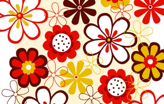 pattern with beautiful flower