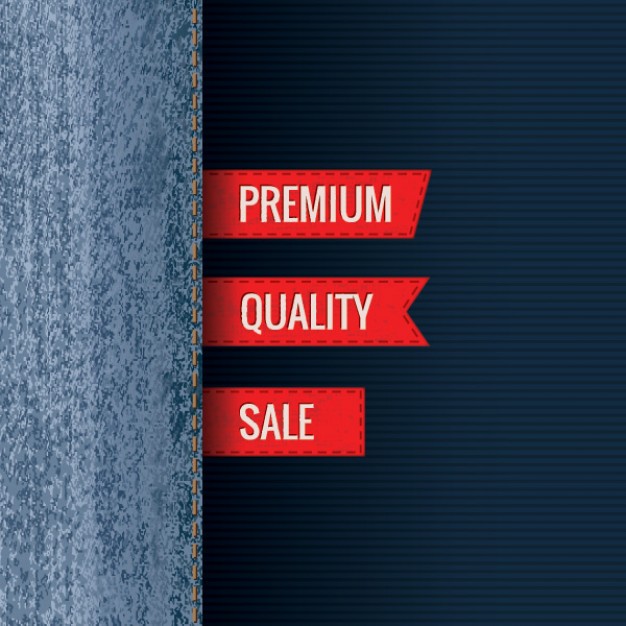 premium jeans for web design template in blue