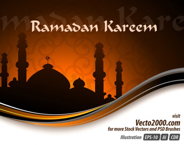 Ramadan elegant Islam illustration concept for ramadan kareem template about Muslim Quran