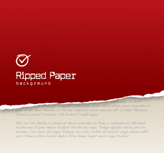 red ripped Apple paper background about Chiffon cake Shopping