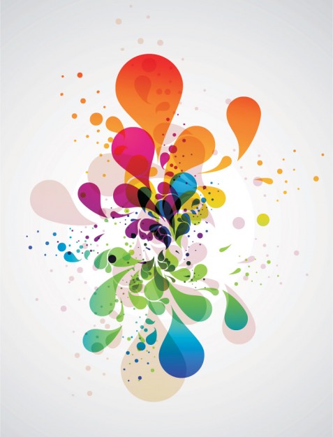 Rorschach test colourful Paint splashing background abstract about Color Graphics