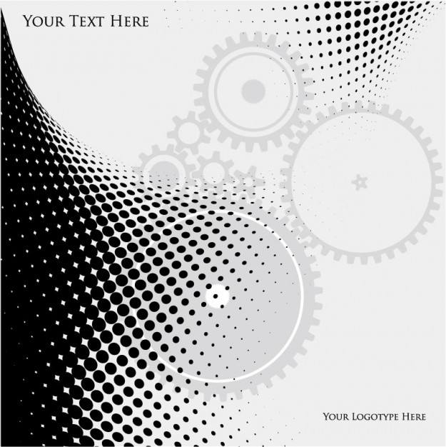 Vector graphics gears Web design in black and white abstract background about Adobe Illustrator patt