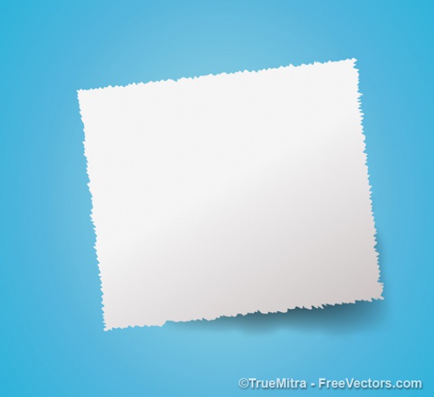 White paper over blue paper banner background about Graphics template