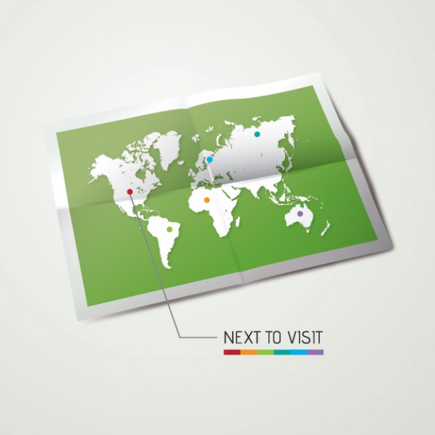 world map traveling map to visit