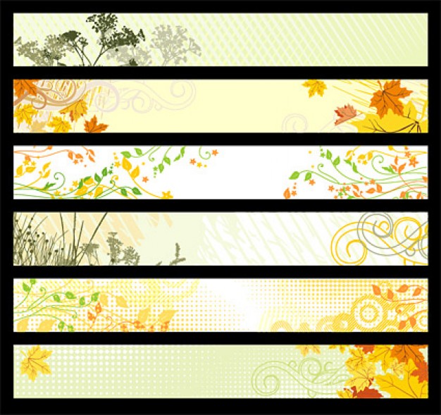 banner of nature plant material with landscape flower