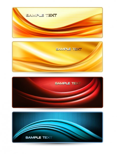 banner pack of the a gorgeous dynamic flow line