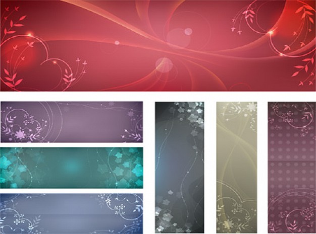 elegant flowery backgrounds template