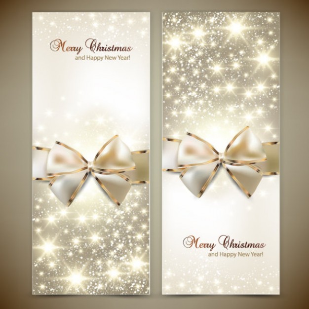 elegant golden bow card material for Christmas card design