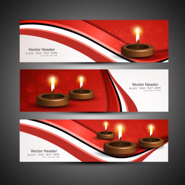 exquisite diwali theme material with candle