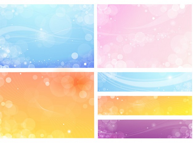 flowery background package in pink blue purple