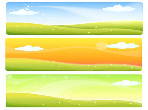 landscape background with cloud and land